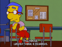 Episode 1 Eyebrows GIF by The Simpsons