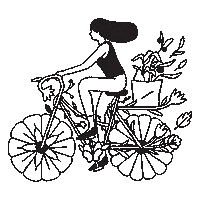 Flowers Bike Sticker by Farmstand