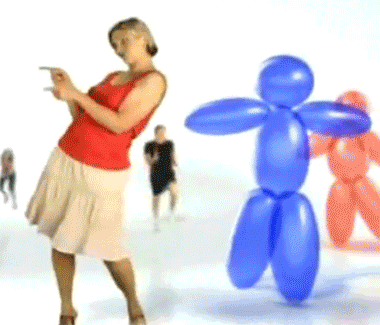 Balloon Dancing GIF