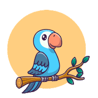 Arara Sticker by Pousada Girassol