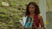 deathinparadiseofficial confused book why really GIF