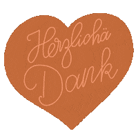 Danka Herzlichen Dank Sticker by Handbeschriftetes