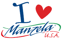ManzelaUSA love heart logo cool Sticker