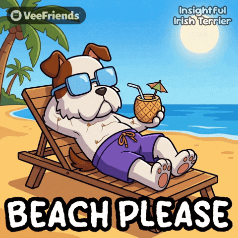 Dog Sunbathing GIF by VeeFriends