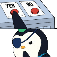 Cant Decide Yes Or No Sticker by Pudgy Penguins