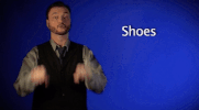 sign language shoes GIF by Sign with Robert