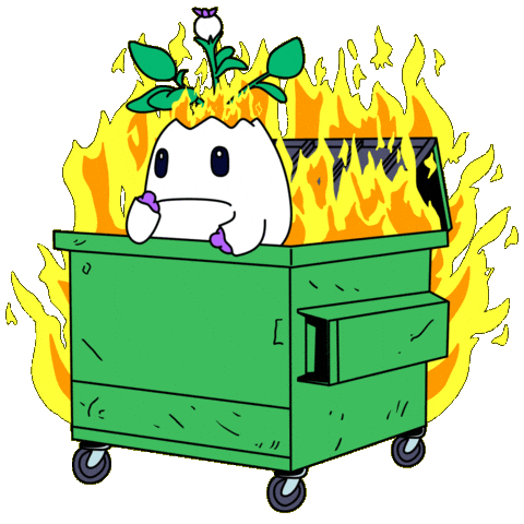 Nervous Its Fine Sticker by Magic Eden