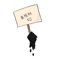Media Protesting Sticker