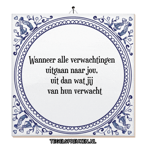 Humor Reflectie Sticker by Tegelspreuken.nl