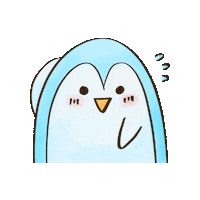 penguindodo penguin shy penguindodo Sticker
