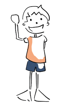 MsSlow friends wave kids boy Sticker