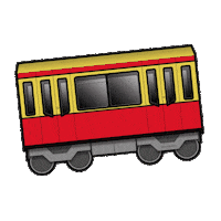berlin trainsticker Sticker