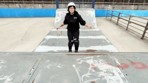 ChicksInBowls giphygifmaker rollerskate rollerskating cib GIF