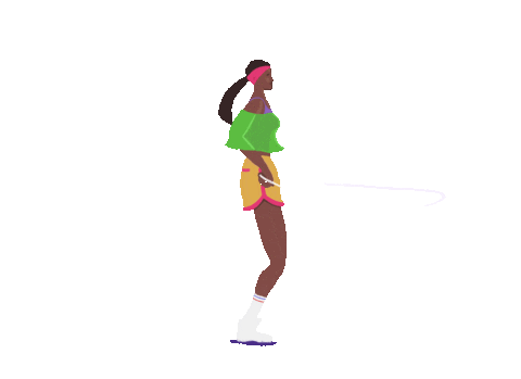 Girl Jumping Sticker by CreateDrop