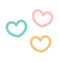kommasg love heart hearts cafe Sticker