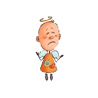 Angel Crying Sticker