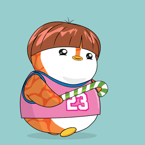 Happy Candy Cane GIF by Pudgy Penguins
