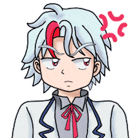 angi_mili anime girl kawaii angry Sticker