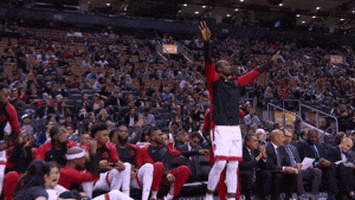 Toronto Raptors Reaction GIF by NBA