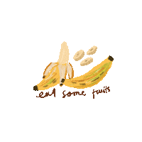 doodleganger green vegan fruit doodle Sticker