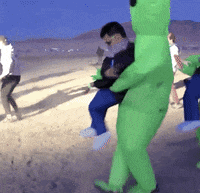 dancing aliens storm area 51 GIF