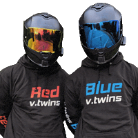 Red And Blue Love Sticker