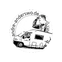 andre-anderswo podcast camping camper reisen Sticker