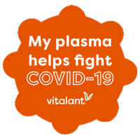 Plasma Donor Sticker by Vitalant