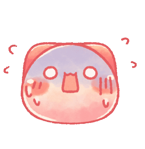 TONESHIEEE giphyupload pink shocked orange Sticker