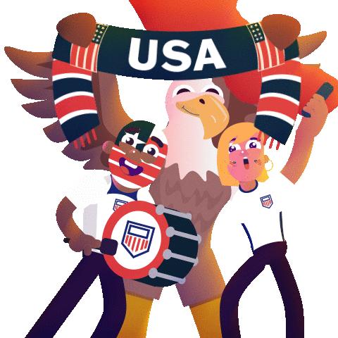 Usa Qatar2022 Sticker by Manne Nilsson