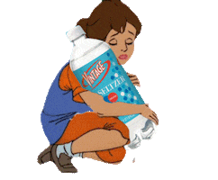 Sad Water Bottle Sticker by The NGB