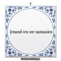 Spreuk Grijns Sticker by Tegelspreuken.nl