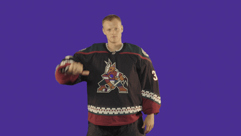Sport Thumbs Down GIF by Arizona Coyotes
