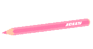 brevillier pink glitter shiny pencil Sticker