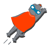 Dog Fly Sticker