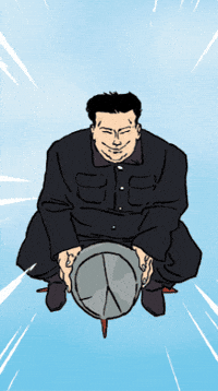 lantoinetoine reaction korean kim missile GIF