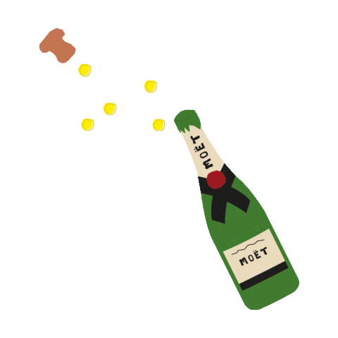 Champagne Celebrating Sticker