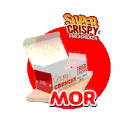 Fried Chicken Food Sticker by MOR Store