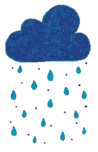 Rain Raining Sticker by carrotcrown