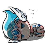 summonerswarapp water tired stressed exhausted Sticker