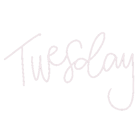 Tuesday Day Of Week Sticker by Wichita with Love