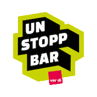 Unstoppbar Sticker by ver.di Jugend