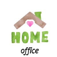 Kamilldesign68 heart home office cozy Sticker
