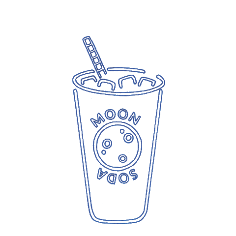 summer moon Sticker by Soft Gallery