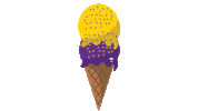 Ice Cream Eating Sticker by Tennessee Tech University