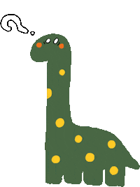 wapaindewa dinosaur understand 傻眼 恐龍 Sticker