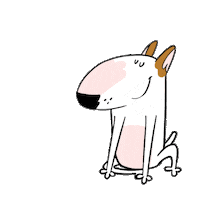 Bull Terrier Yes Sticker by Jimmy the Bull