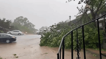 'Severe' Thunderstorms Move Through Jackson, Mississippi
