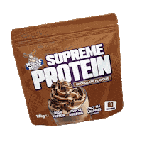 Chocolate Protein Sticker by MuscleMooseHQ