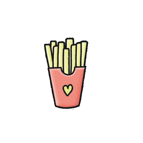 French Fries Potatoes Sticker